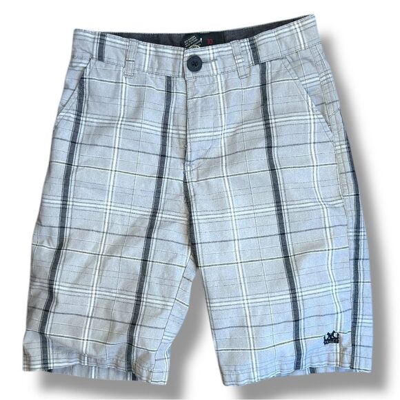 Micros Other - ❌❌NOT FOR SALE Micros Boy’s Gray Lightweight Plaid Casual Shorts Sz 10